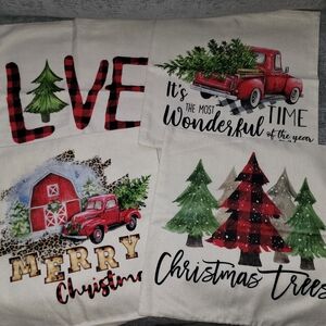 Festive Christmas Pillow Covers Set Of 4